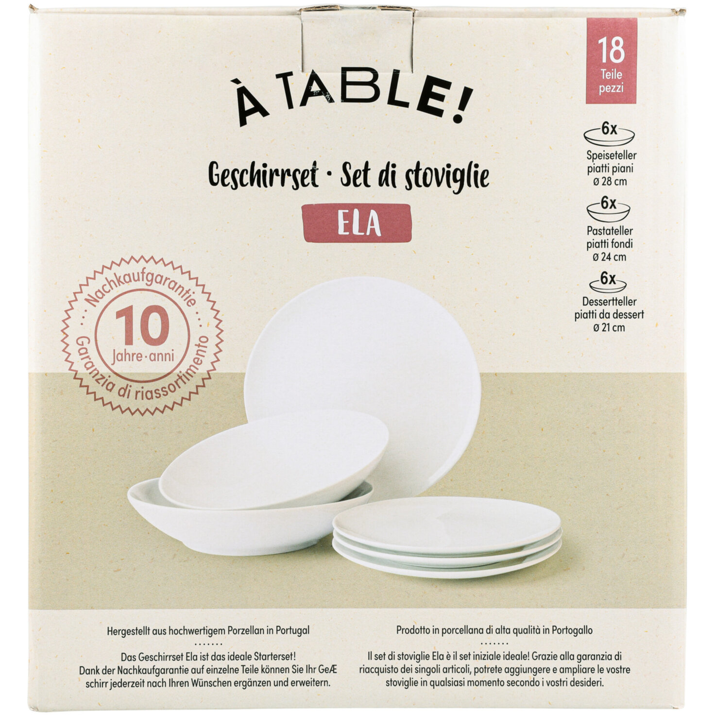 À Table! Geschirrset Ela 18-teilig