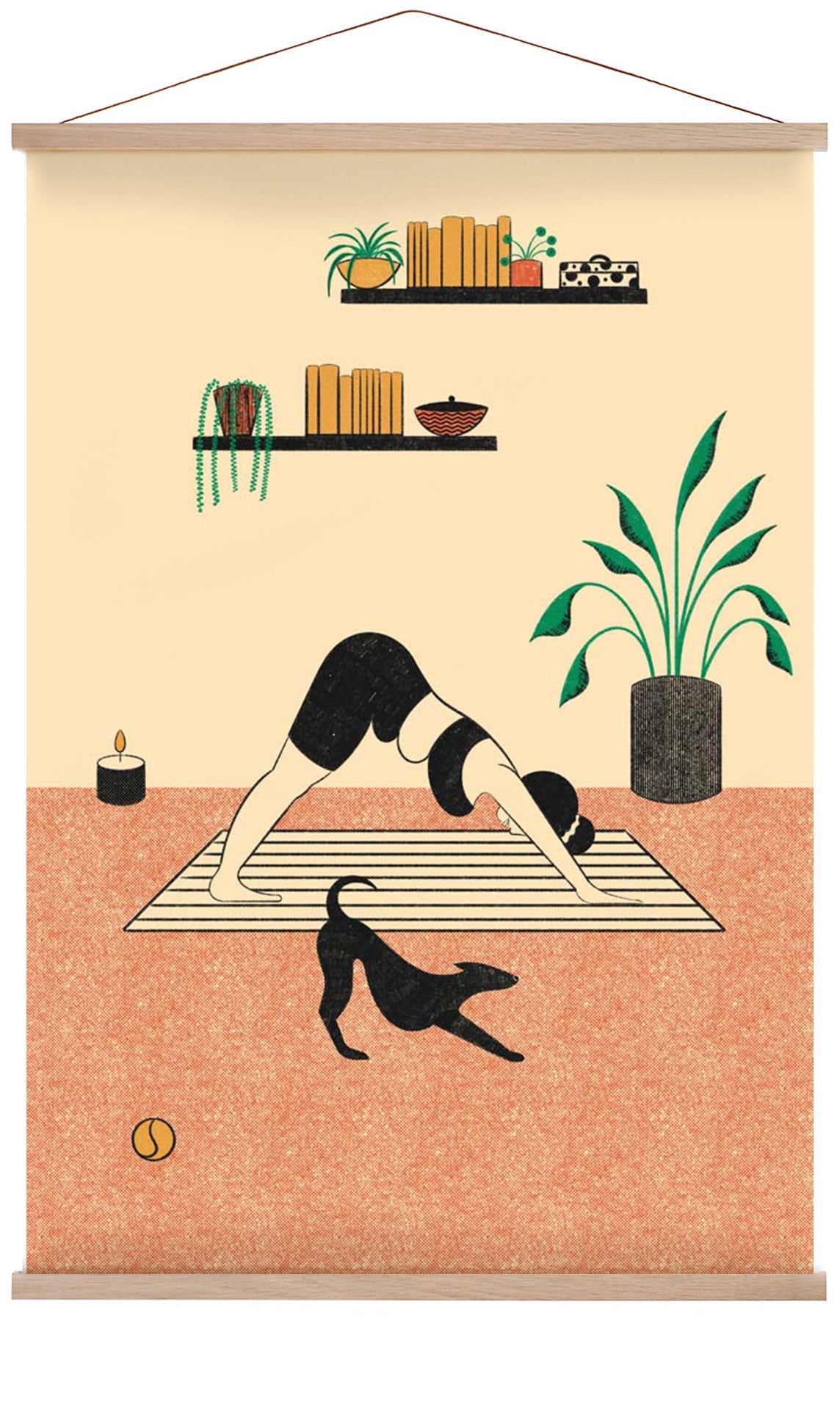 Yoga Downward Dog von Nicole Marra