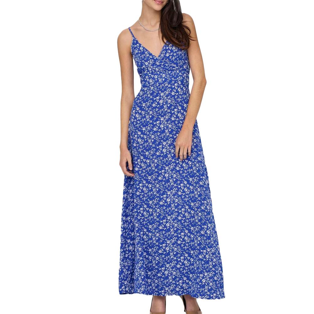 Only Robe Longue Bleu Femme ONLY Life Vis Ada
