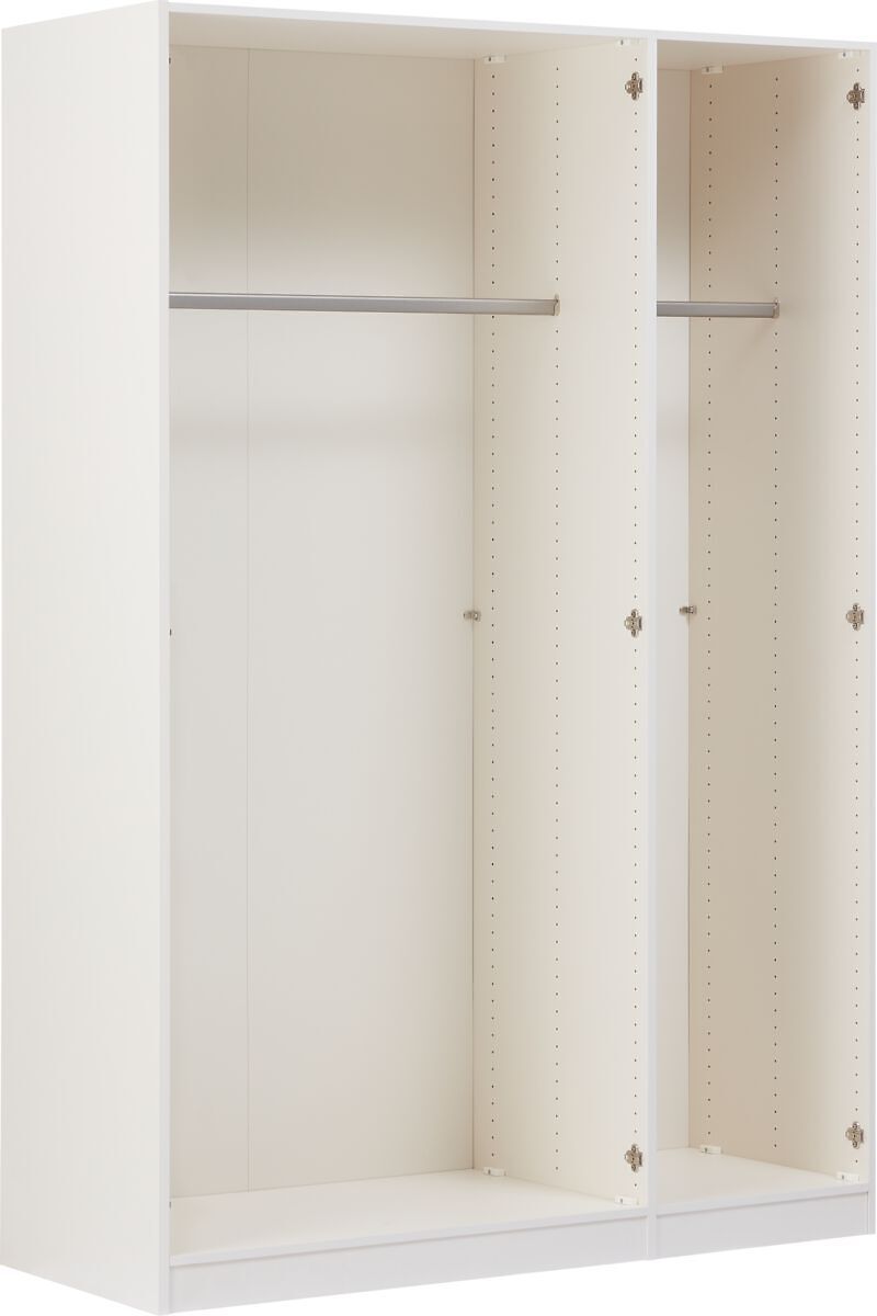 MODUL Drehtürenschrank - Weiss / B: 153.0 cm x T: 59.0 cm x H: 220.0 cm