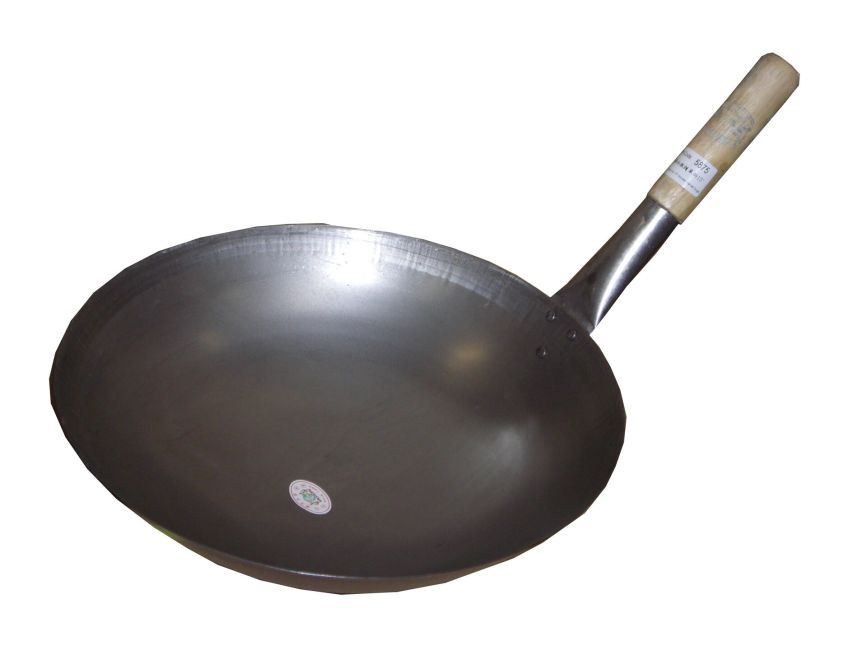 Leung Tim Wok 38cm met Houden Handvat Enkel