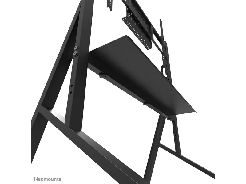 Neomounts FL50-525BL1 - Vogn med hjul - robust - for fladt panel - gulvstander - låsbar - stål - sort - skærmstørrelse: 55