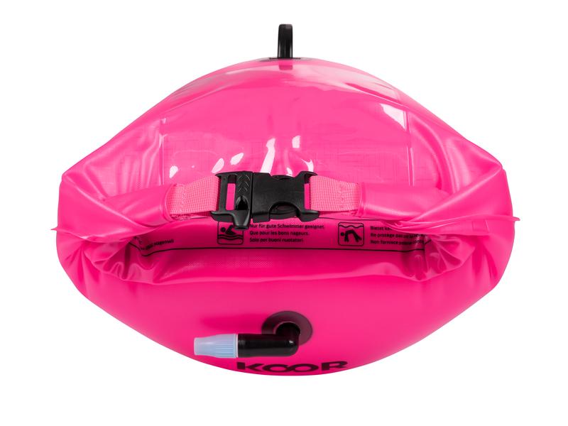 KOOR Schwimmboje Booa 20L Rosa 20 l Dry Bag und Schwimmboje in einem