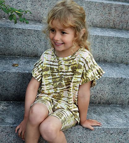 Rosemunde Shorts - Sand Striped Tie-Dye- Print
