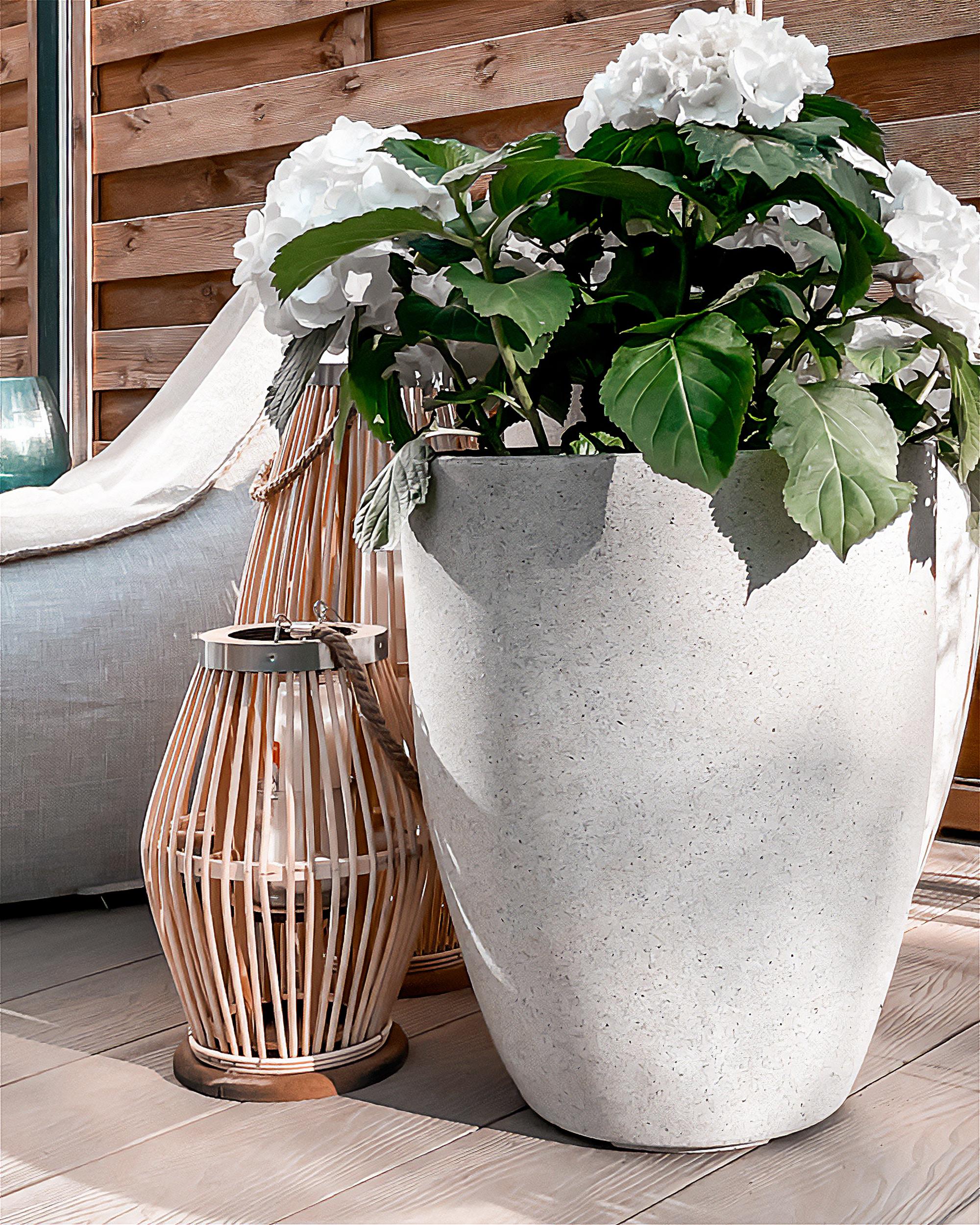 Bloempot CROTON 43 cm Gebroken wit