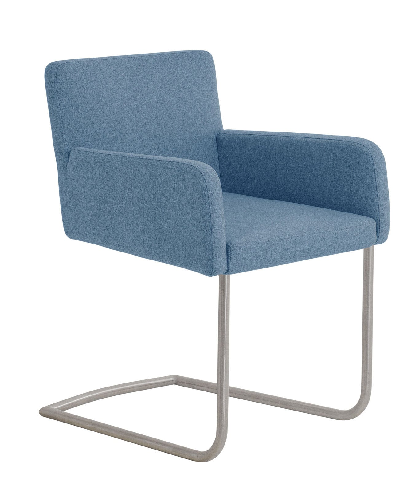 Esszimmerstuhl RIALTO LDM3-LDE Edelstahl /Stoff jeans