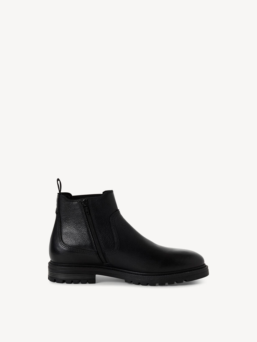 Leren Chelseaboot - zwart