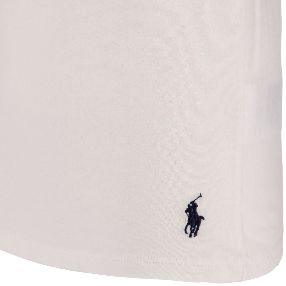 Køb Polo Ralph Lauren White 2 Pack Bomuld Crew T-Skjorte