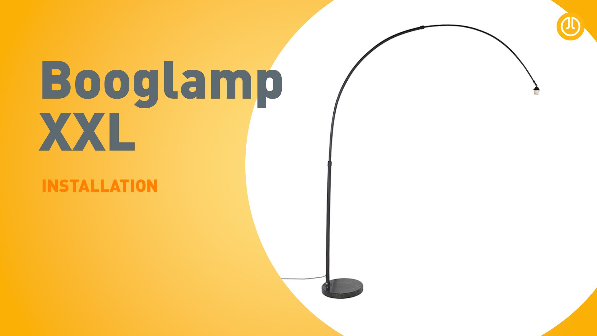 Moderne booglamp zwart - XXL