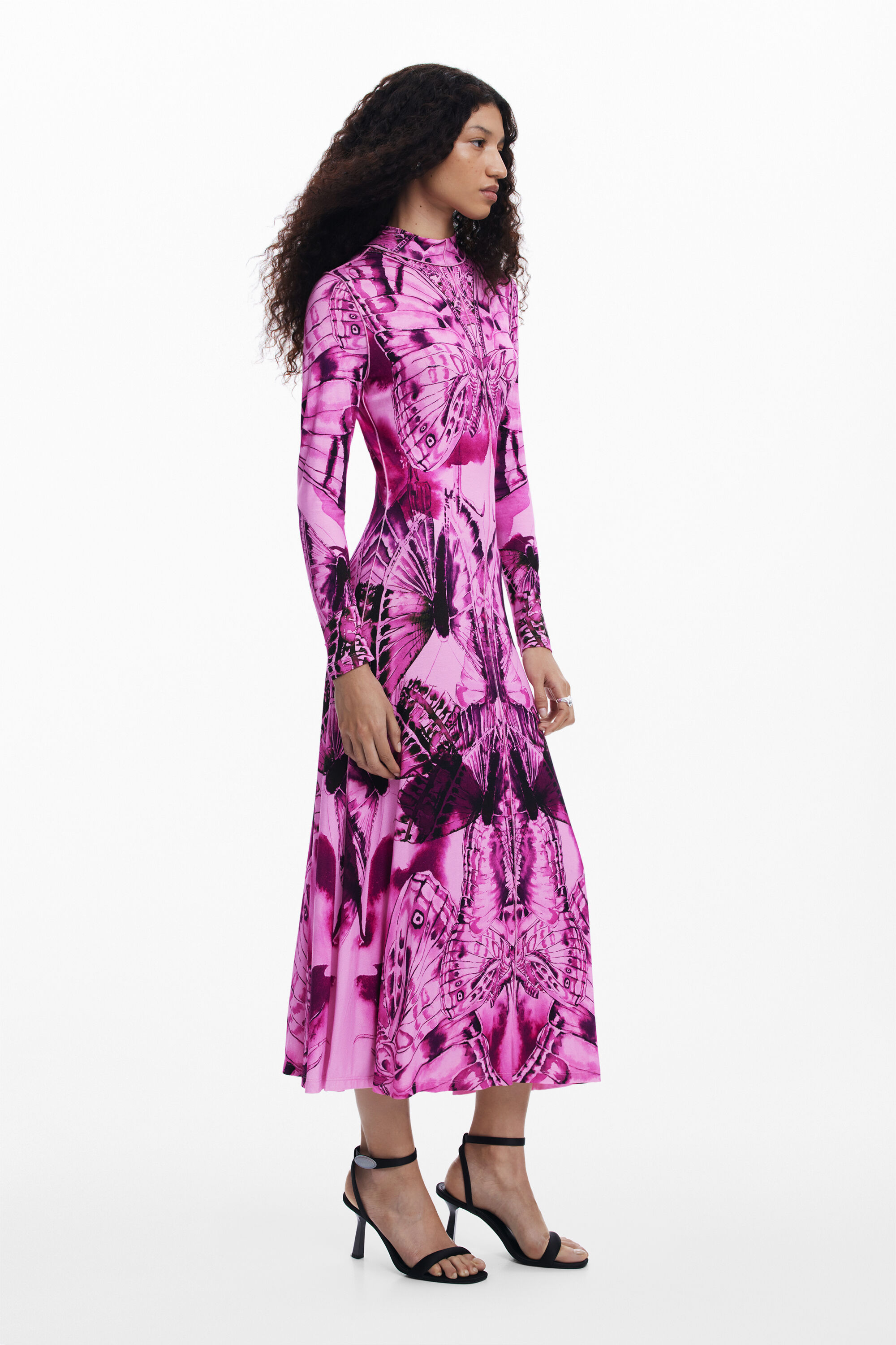 Vestido midi estampado