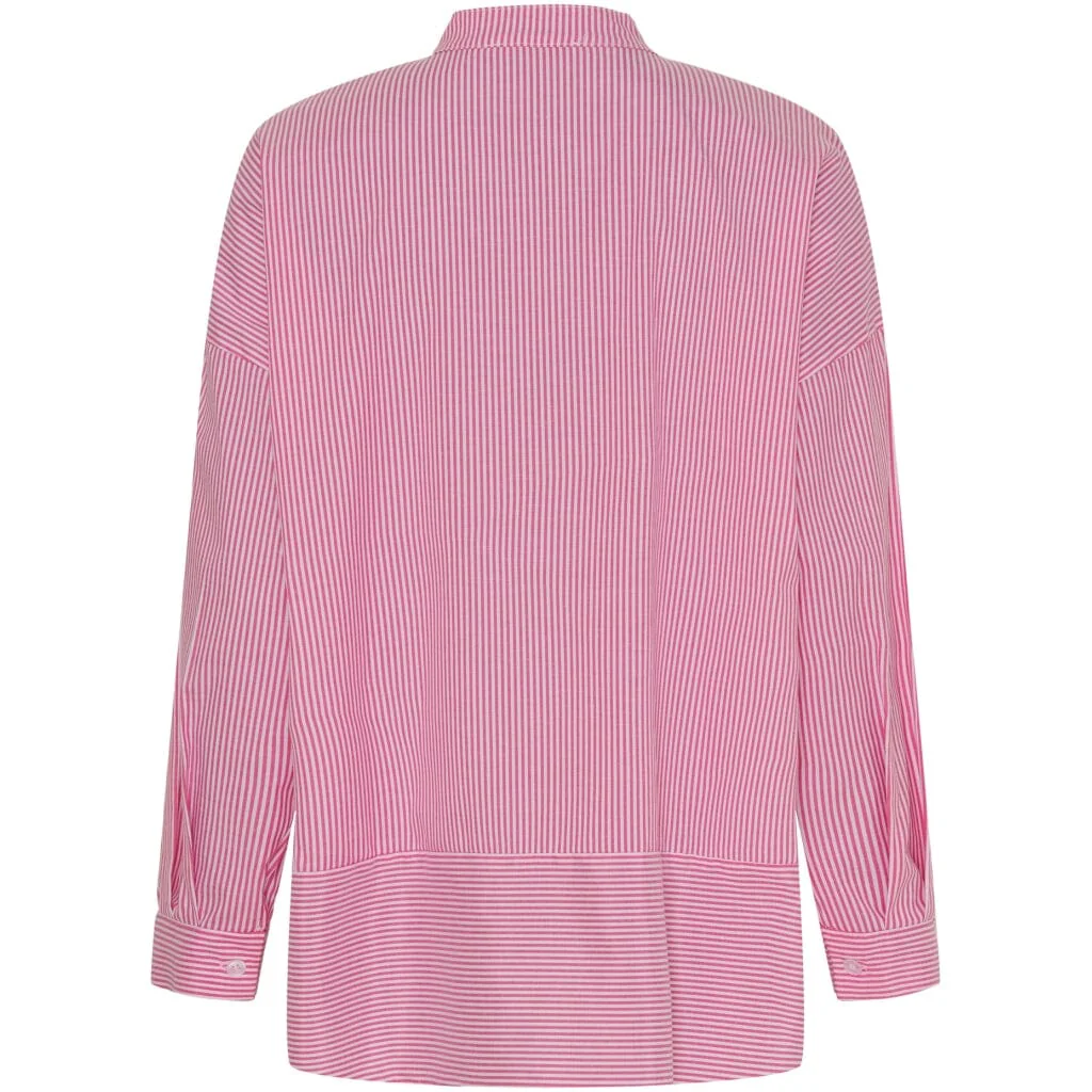 Marta Du Chateau Mdcfina Shirt fuxia stripe