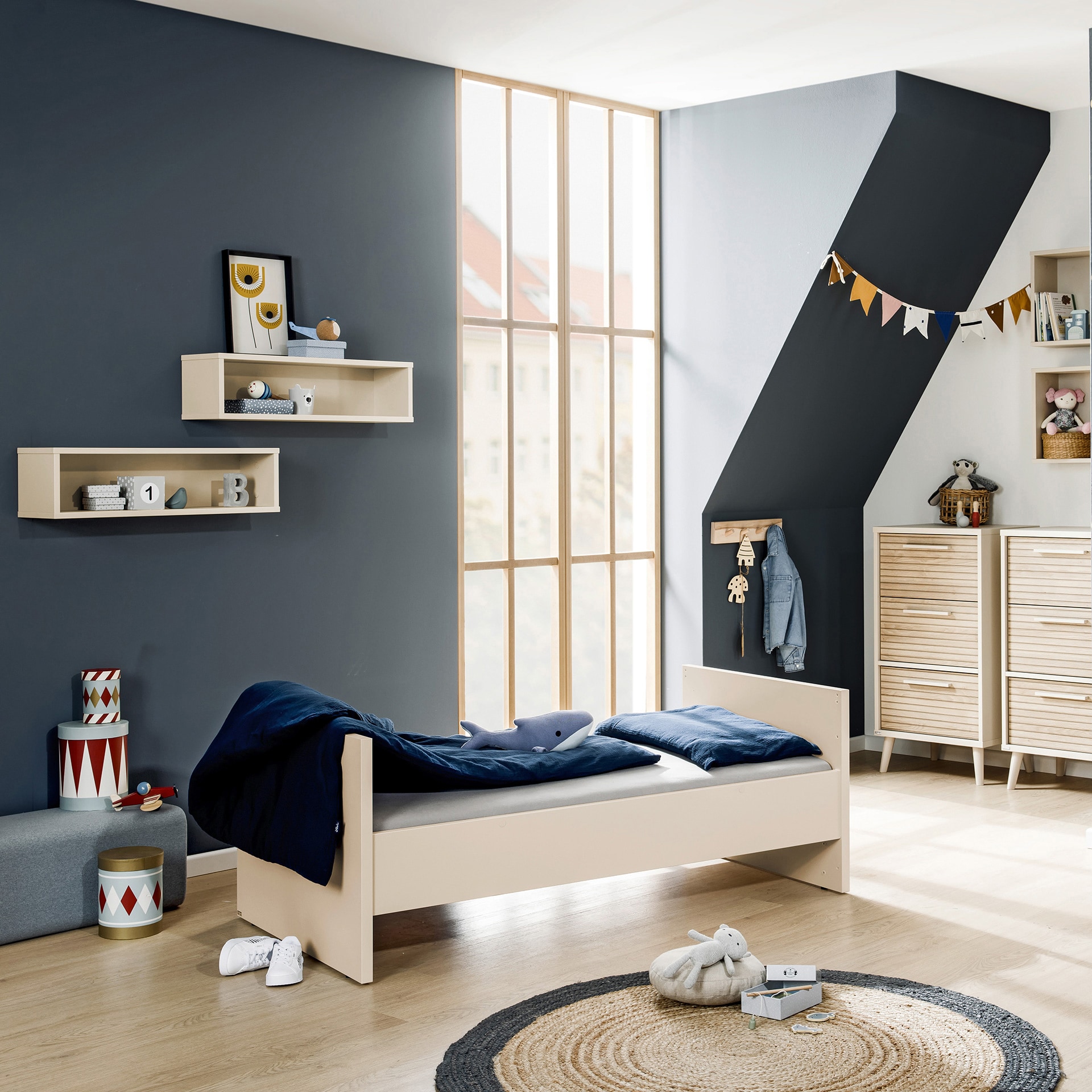 PAIDI Babybett EEFJE 70 x 140 cm beige/ braun