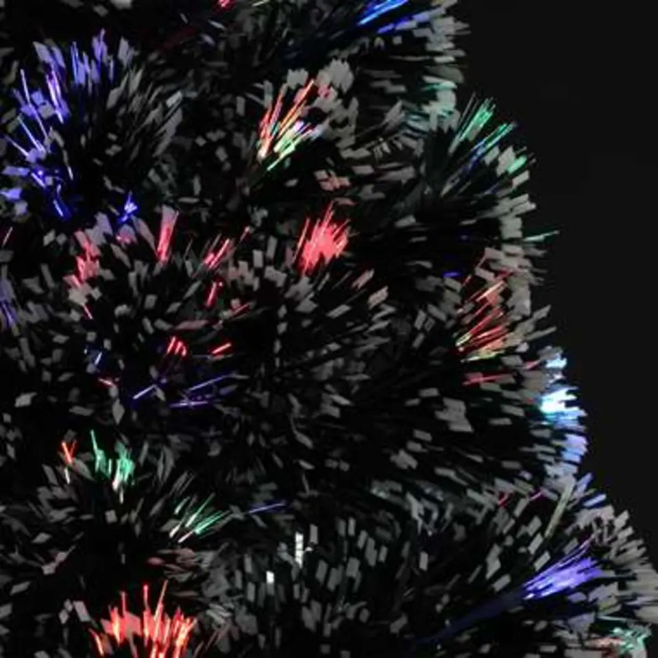 vidaXL kerstboom met standaard/LED 120 cm glasvezel