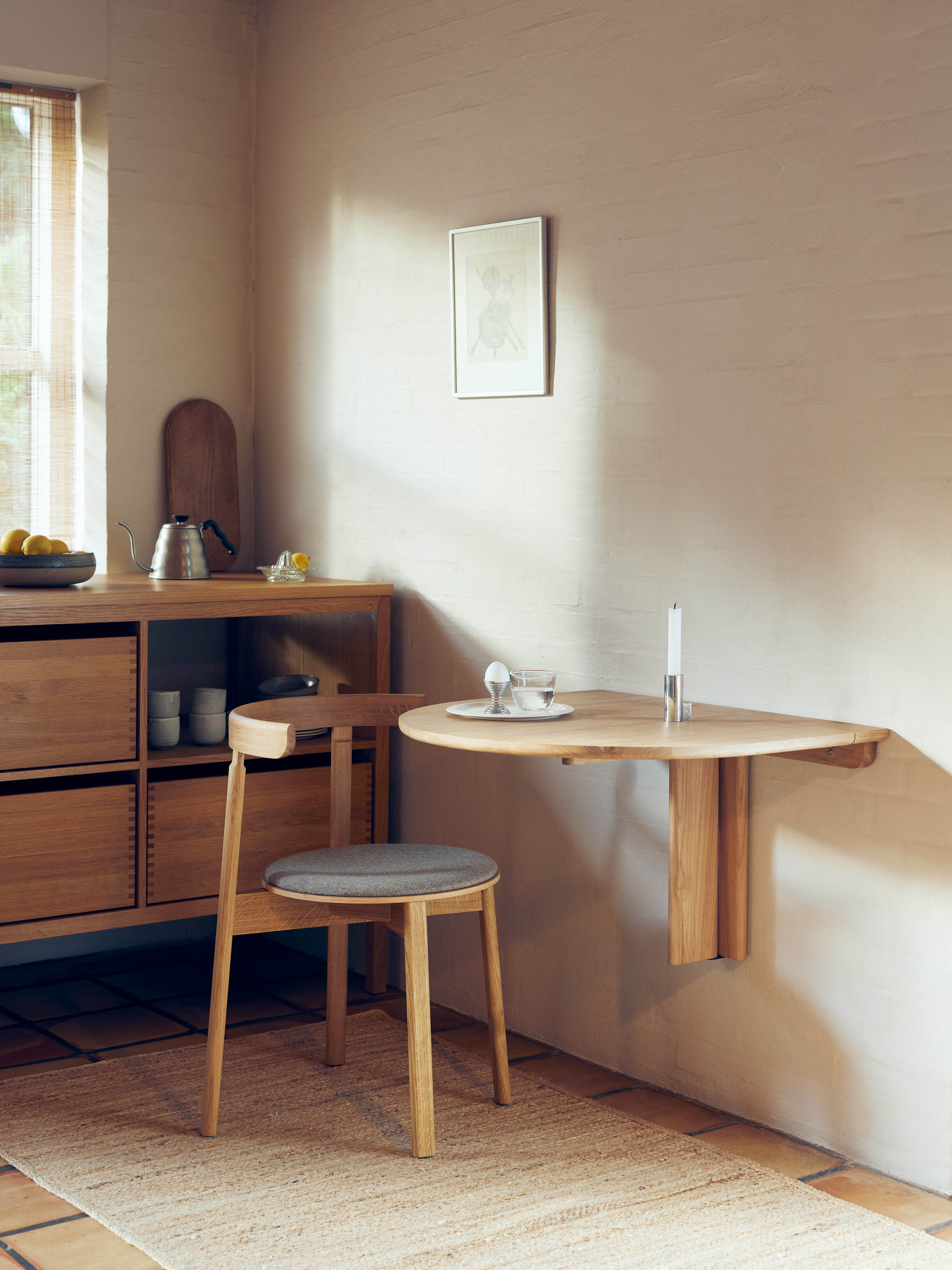 Houten stoel Lunar