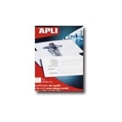 Apli Agipa - 5 Portes-badge de nom extensible - pour 90 x 56 mm - combi-clip