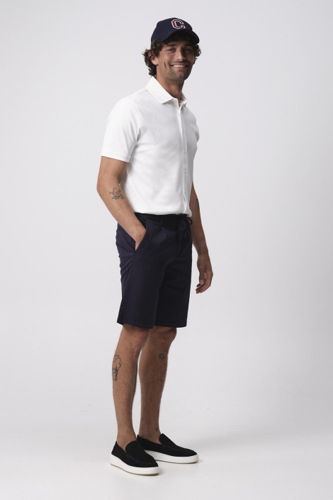 Campbell blauwe heren korte broek