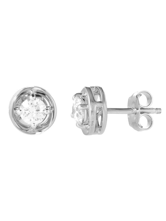 Solitär-Ohrstecker, Brillant, 0,50 ct., SI, Zertifikat