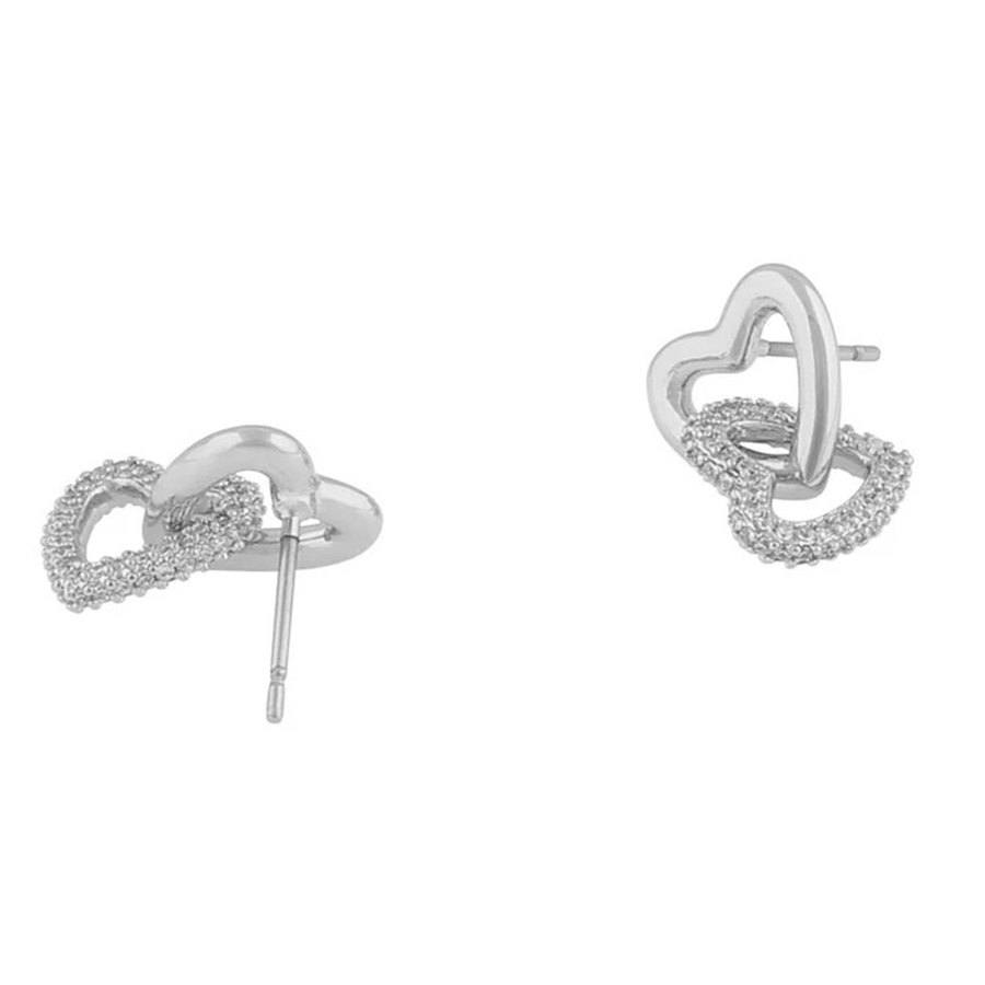 Snö Of Sweden Brooklyn Short Pendant Ear Silver/Clear
