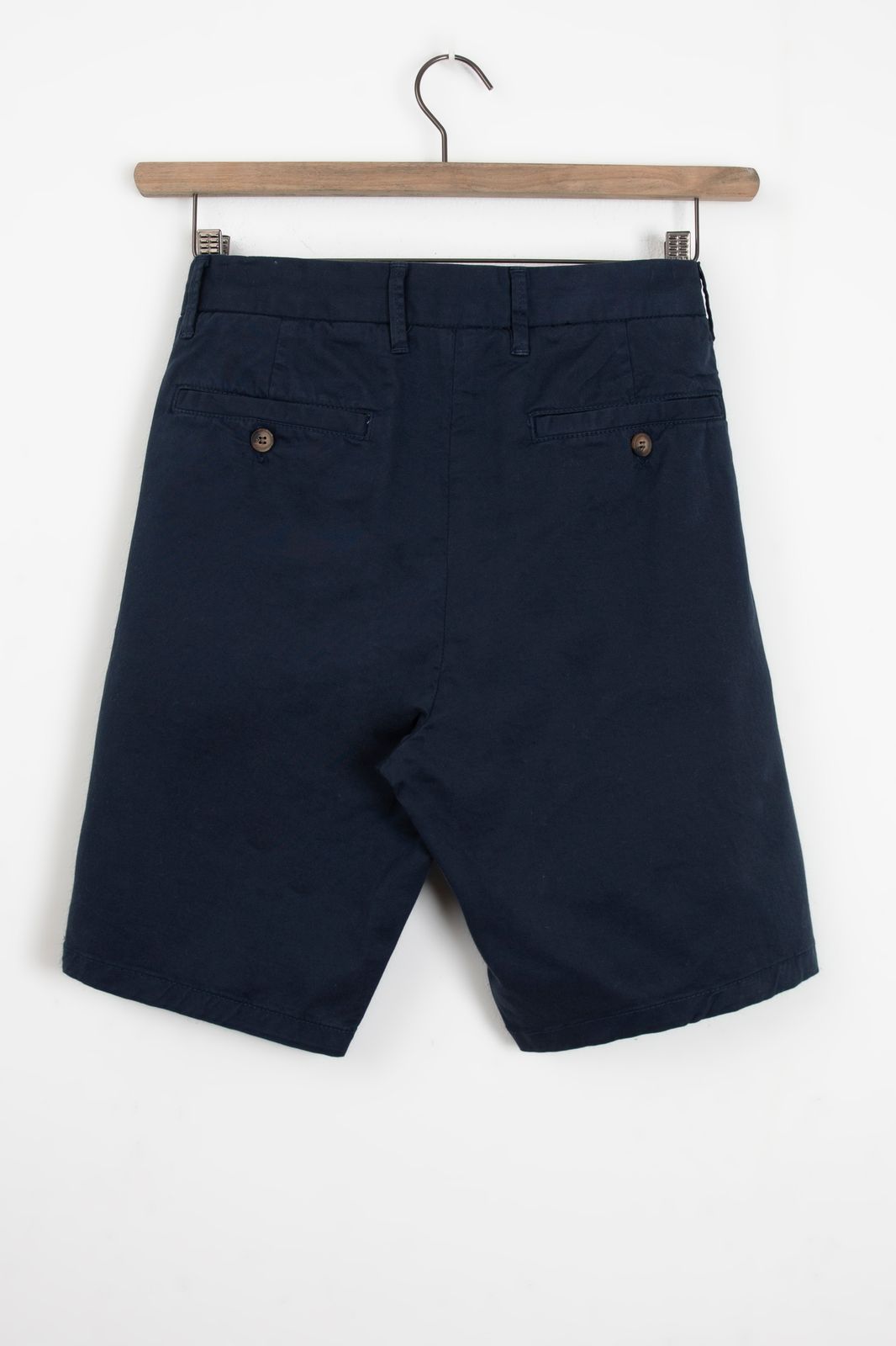 Donkerblauwe katoenen chino shorts