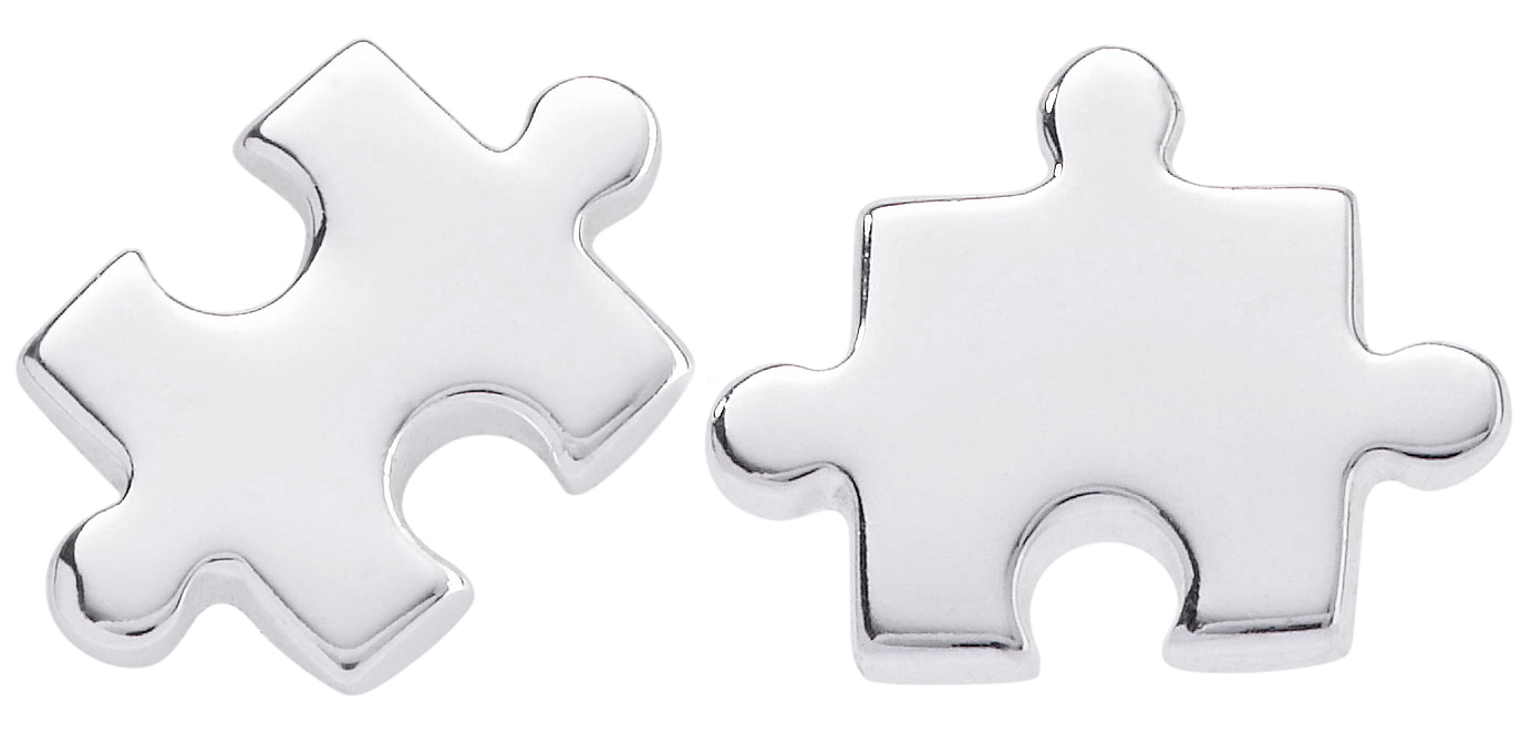 Ohrstecker - Silver Puzzle