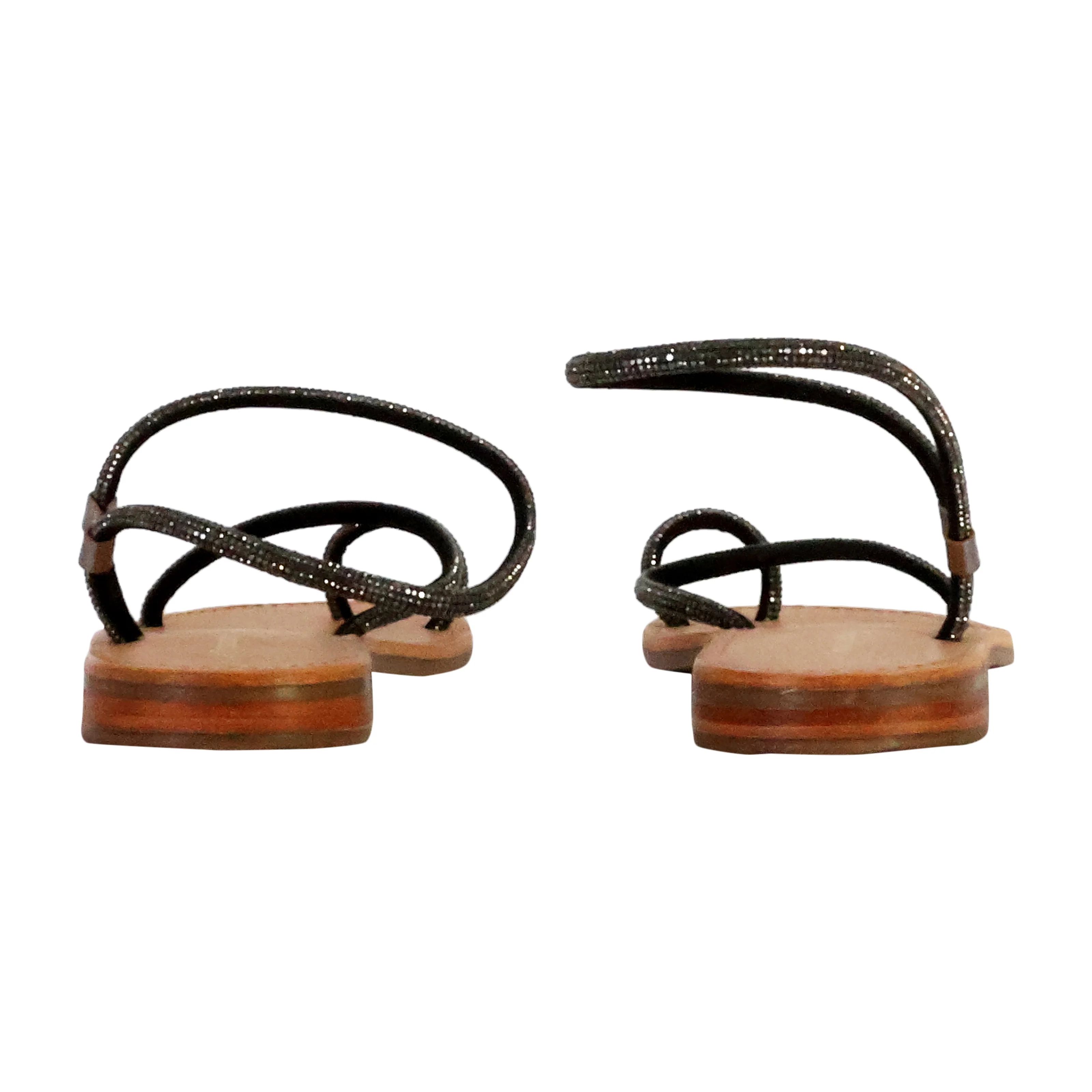 Sandales cuirpar m.belarbi hodaxa | Argent