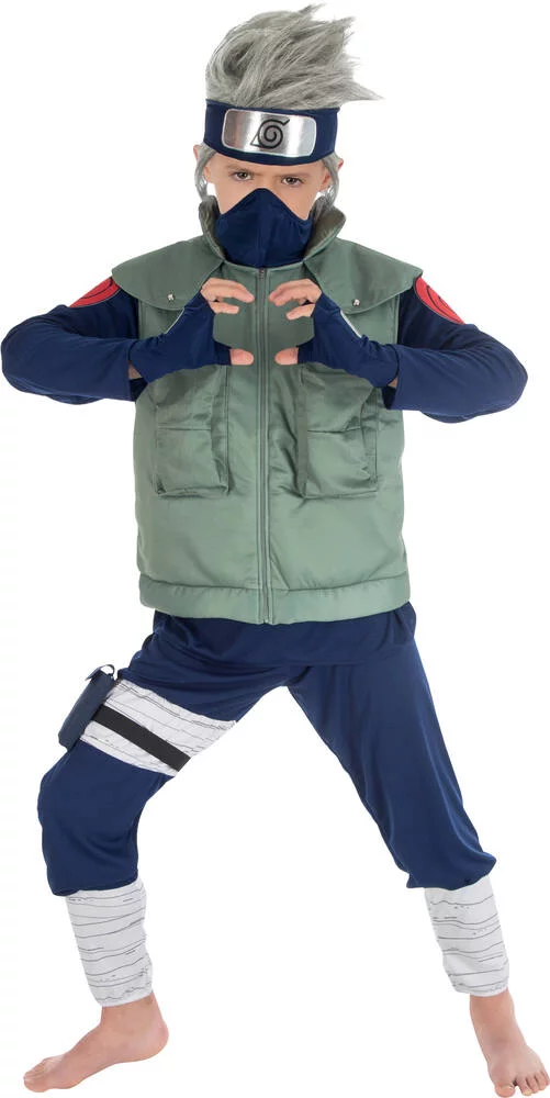 NARUTO SHIPPUDEN - DEGUISEMENT KAKASHI HATAKE 152 CM ET 7 ACCESSOIRES
