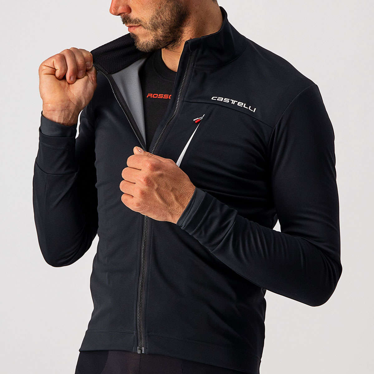 Castelli Go Fietsjack Zwart Heren