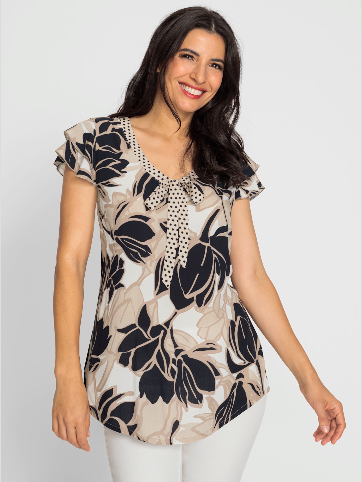 Chemisier motif floral