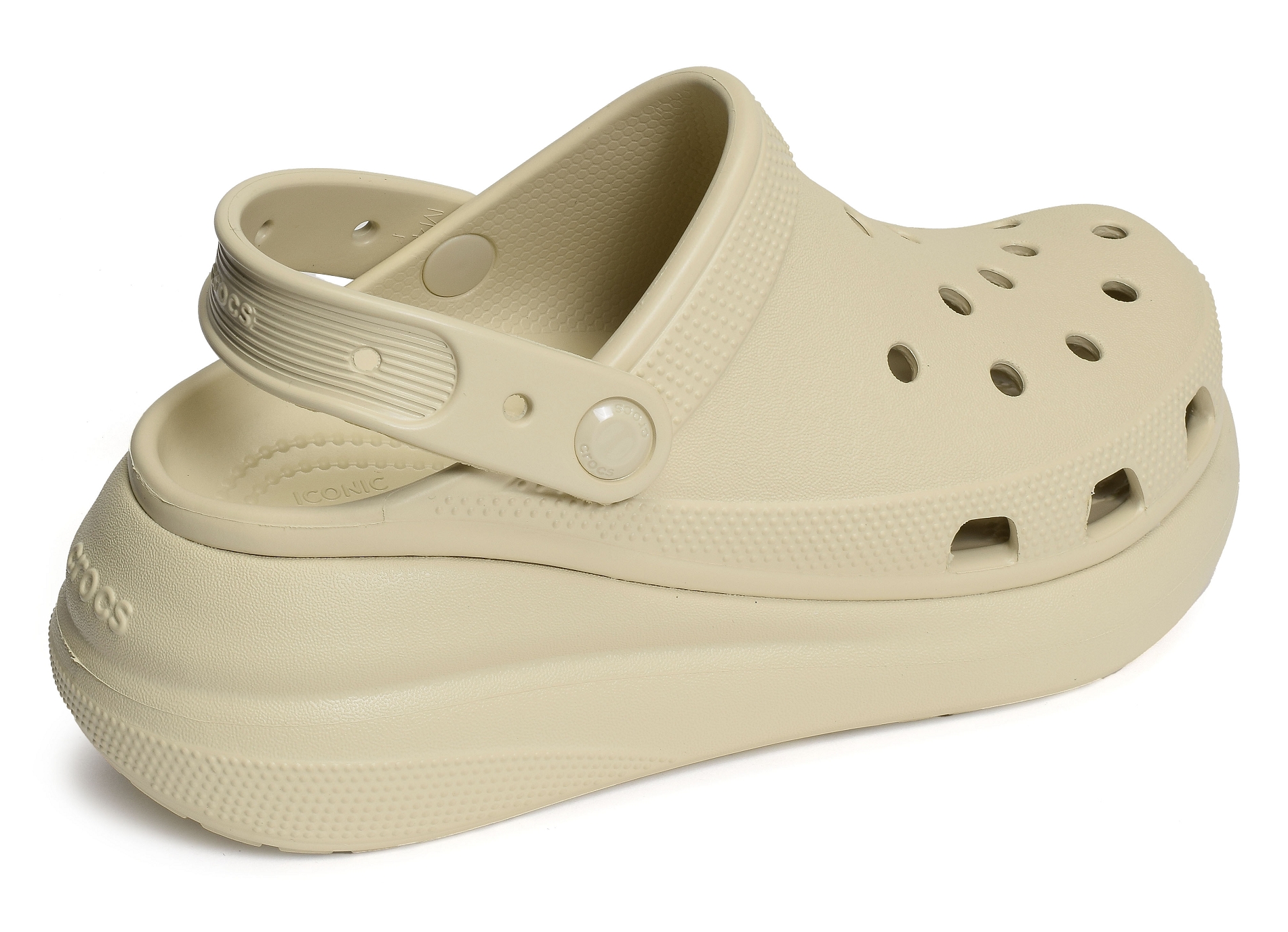 Classic crush clog beige