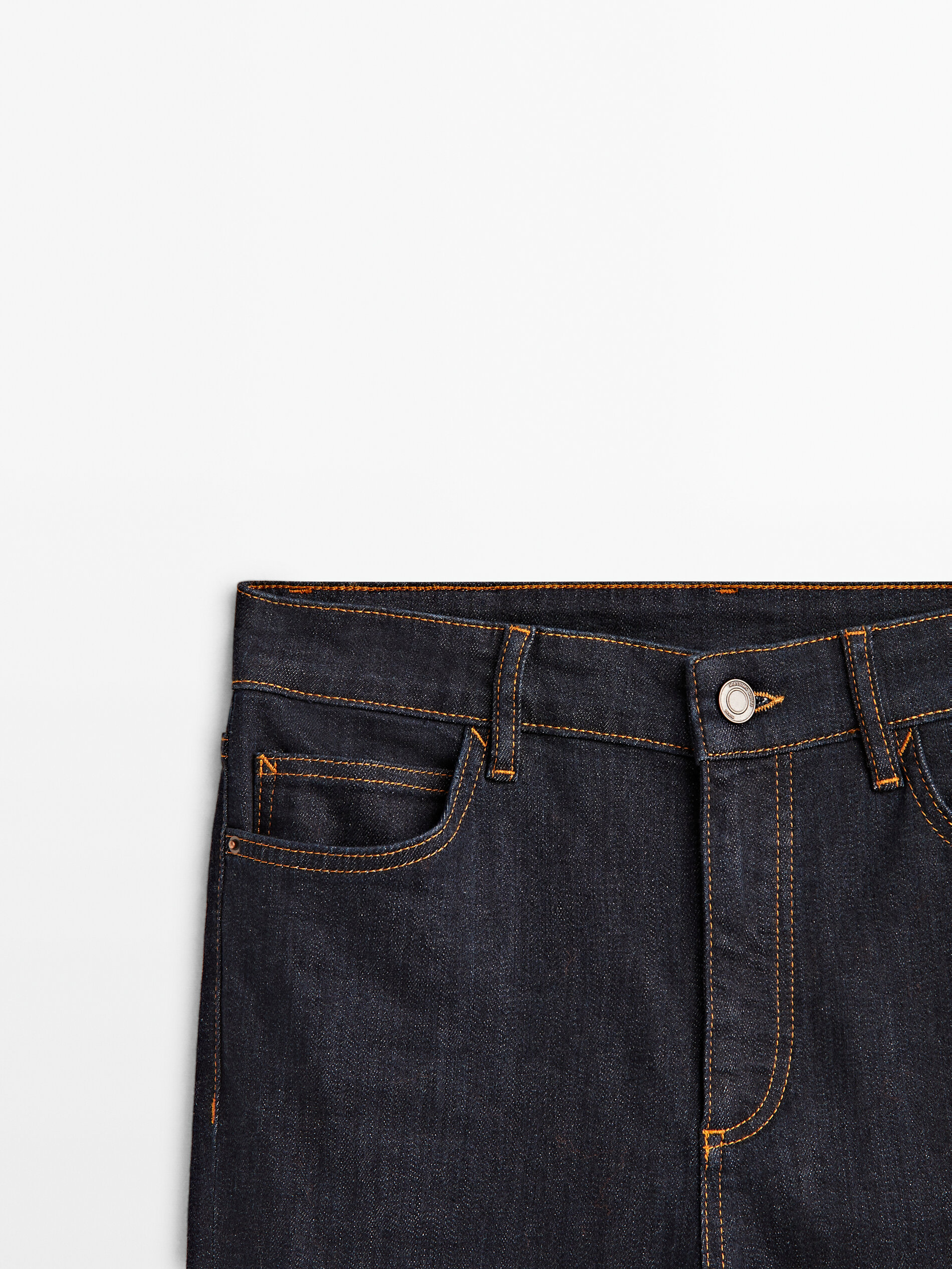 Calça jeans flare skinny para pessoas altas - AZUL ESCURO