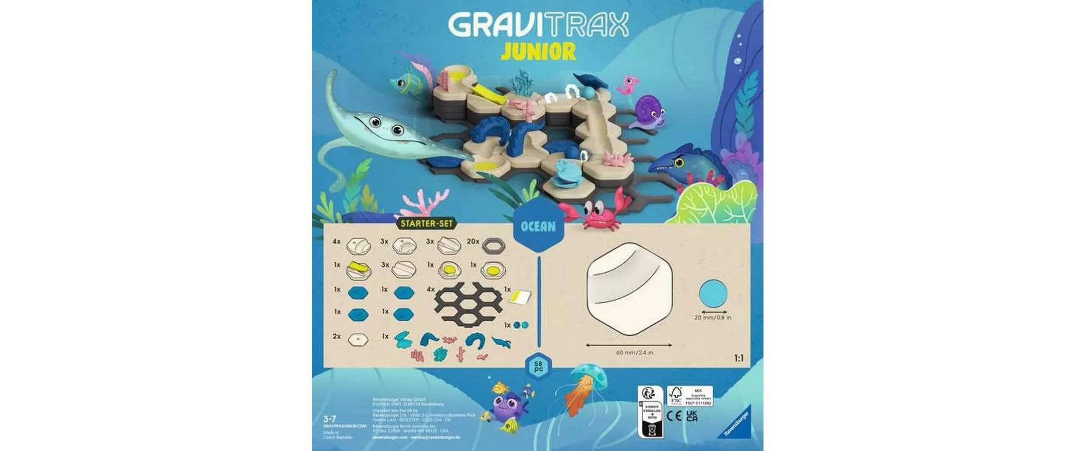 Kugelbahn GraviTrax Junior Starter Set S My OceanSpielzeug-Murmelbahn, Konstruktionsspiel