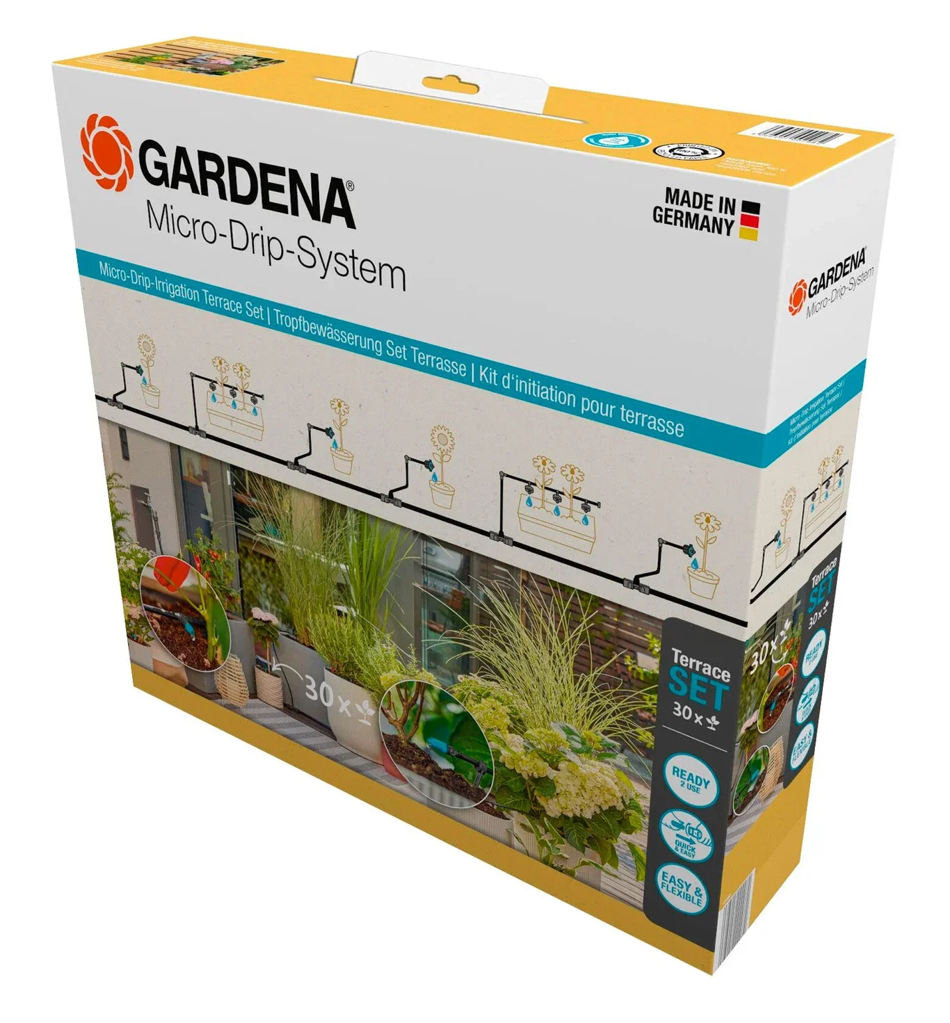 Gardena Startsett Terrasse 30 planter GARDENA