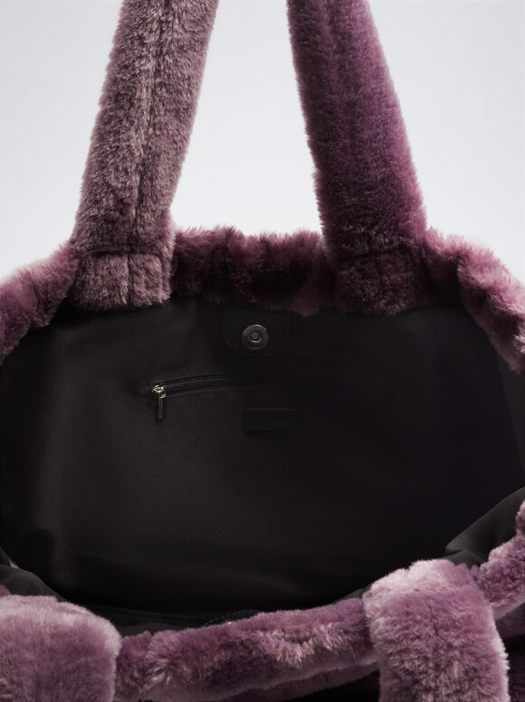 Shopper Efeito Pelo - Violeta