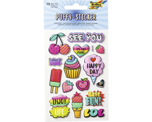 Puffy Stickers IV set van 15 stuks