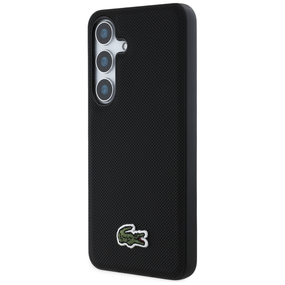 Samsung Galaxy S25 Hardcase Hülle Petit Pique Woven Logo MagSafe-Modul (LCHMS25SPVCK) - Schwarz