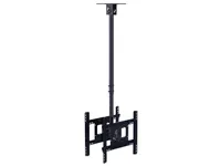 Multibrackets M Public Ceilingmount Medium Back to Back - Monteringssæt (loftsplade, vippe loft montering, VESA adapter) - for 2 LCD displays - stål - sort - skærmstørrelse: 32