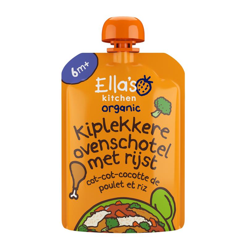Ella’s Kitchen Kiplekkere ovenschotel rijst 6 + maanden bio (130 gr)