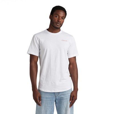 Tee-shirt à manches courtes homme Back Gr Lash R T BLANC G-STAR