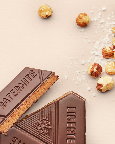 L'Hexa-Français Praliné Chocolat Noir 75% | Le Chocolat Alain Ducasse 85g