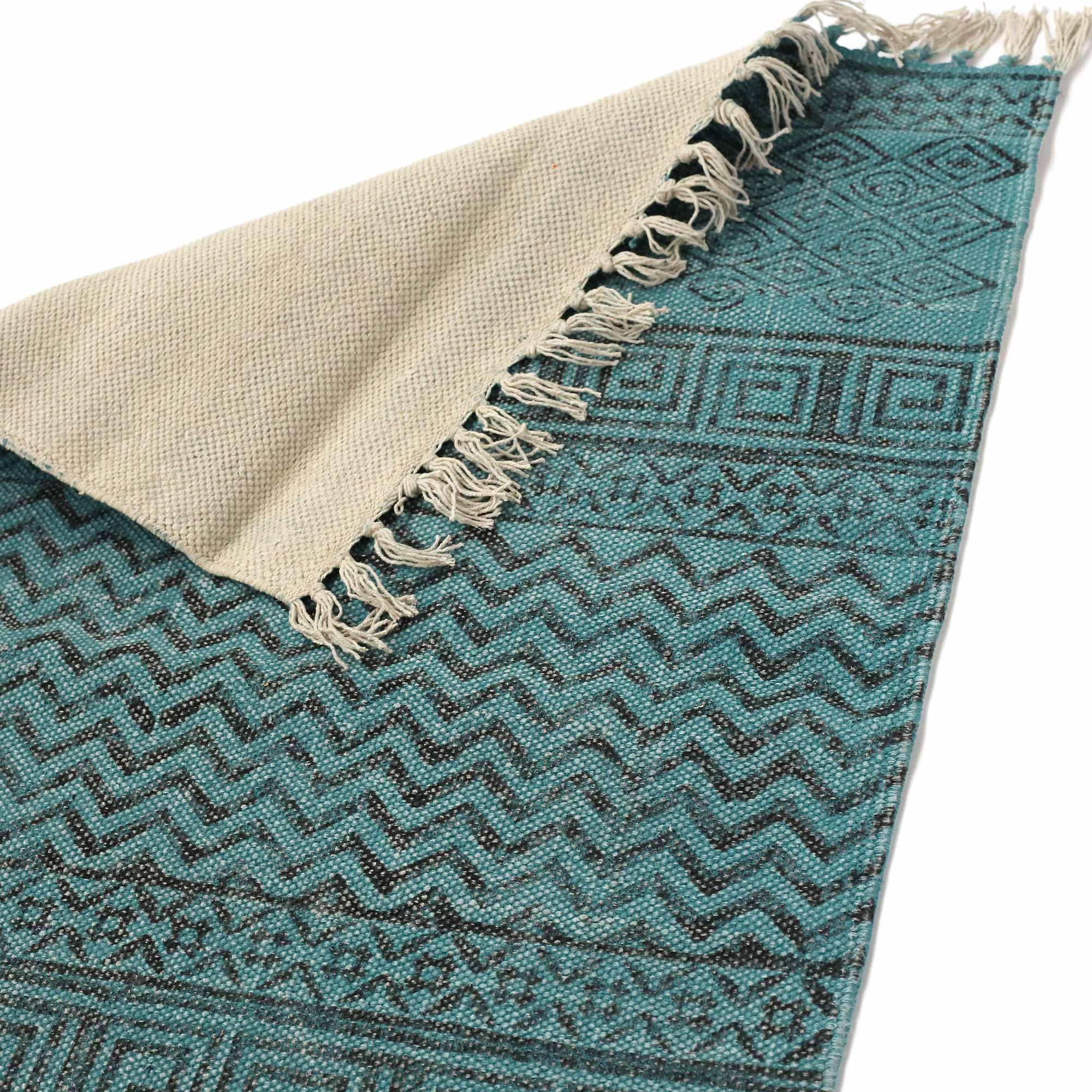 Mini-Rug 'Anika', handbedruckt, B 90 cm, L 60 cm von fischer's lagerhaus