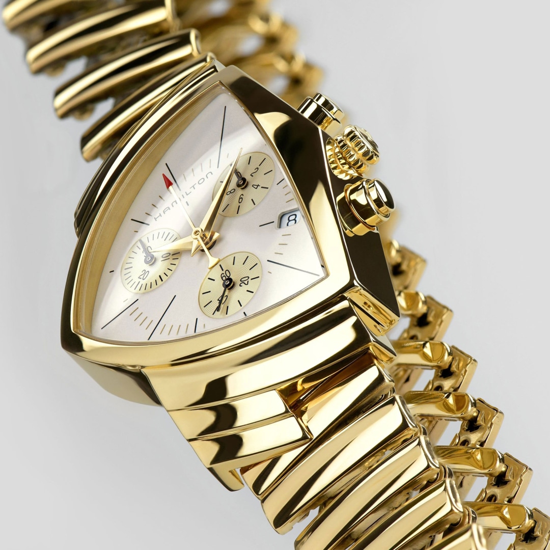 Hamilton Shaped Ventura Chrono Quartz