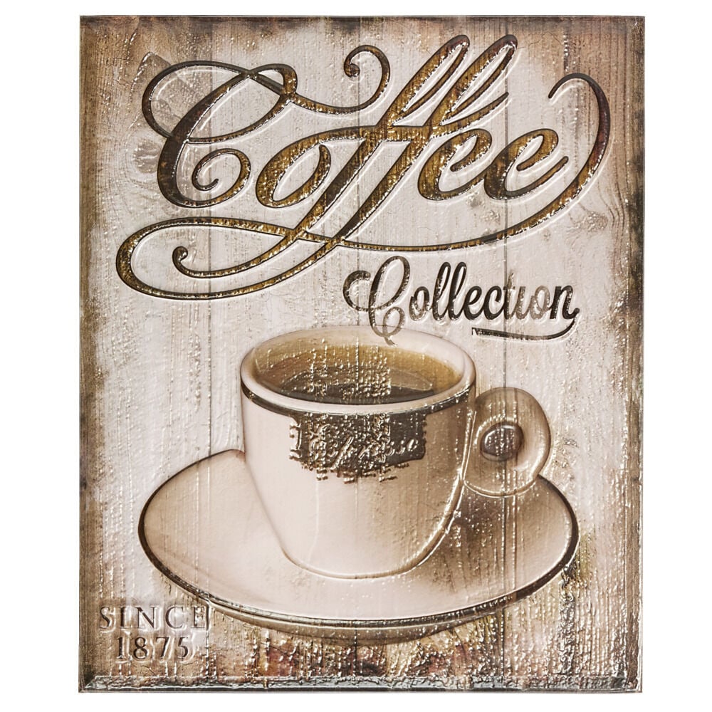 Sticker mural plastique plaque vintage 25x30cm (2 modèles)