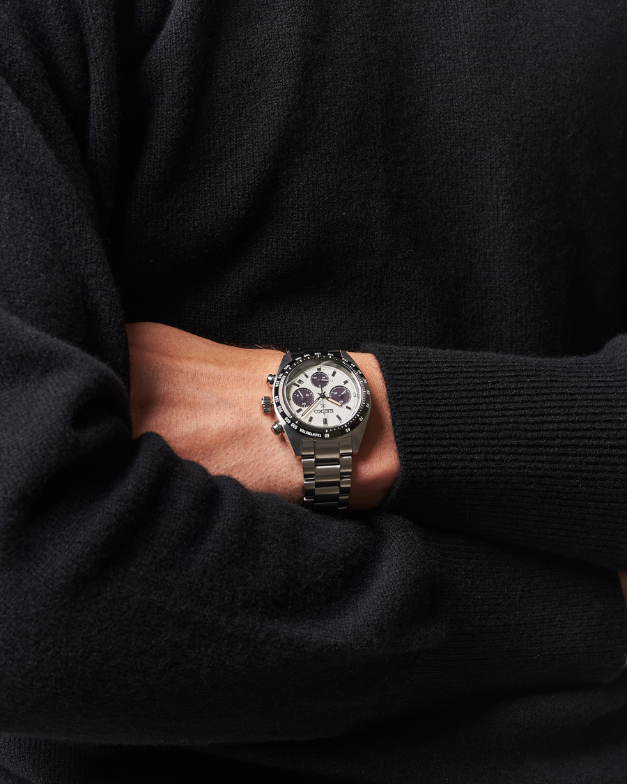 Seiko Prospex Chronograph Steel 39mm White Dial