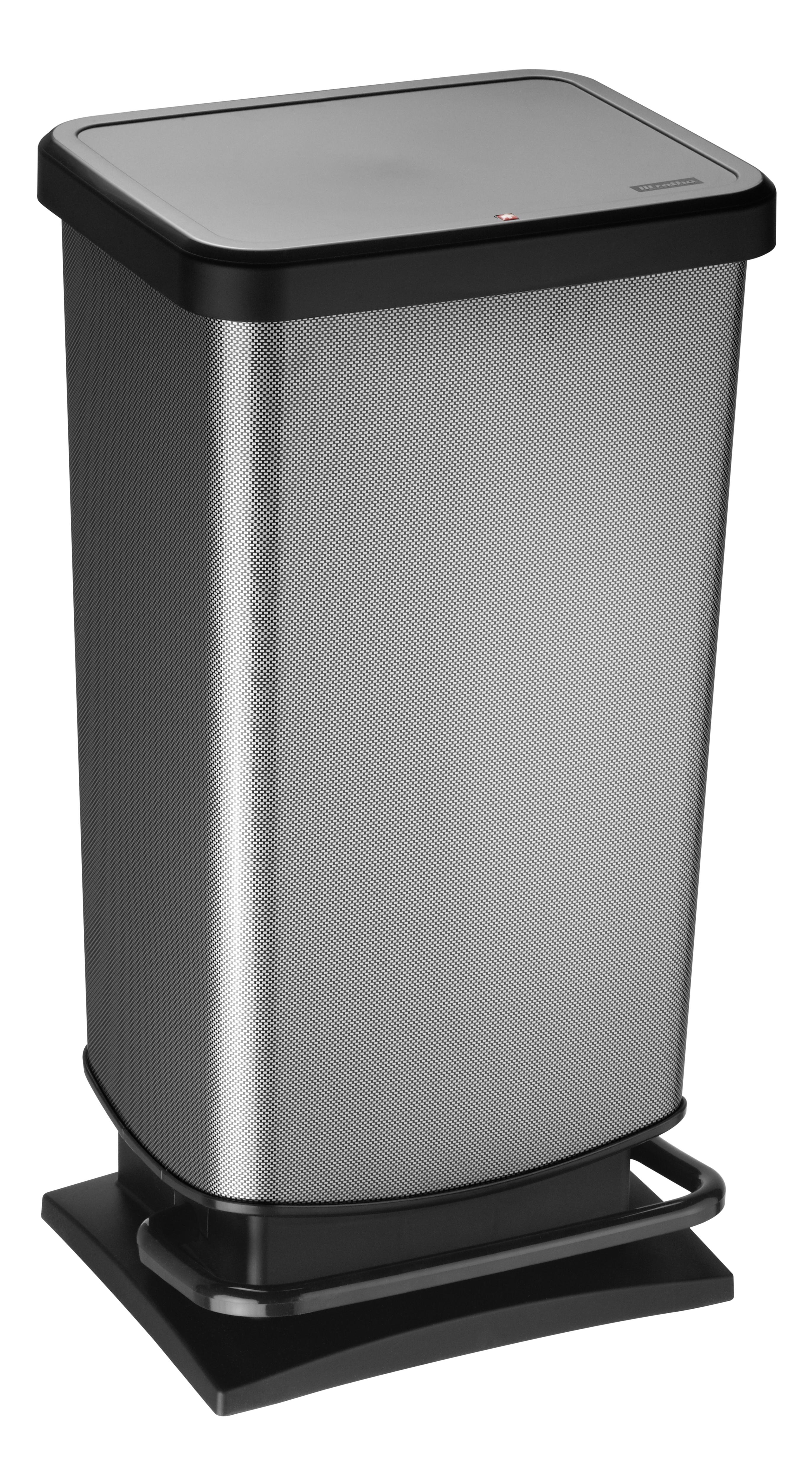 POUBELLE PASO 40L CARBONE