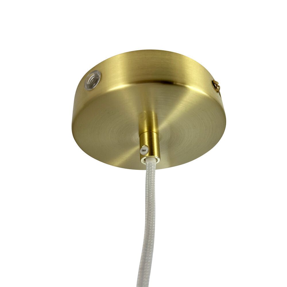 TAKLAMPE DYBERG LARSEN SILVIA 15CM OPAL/MESSING