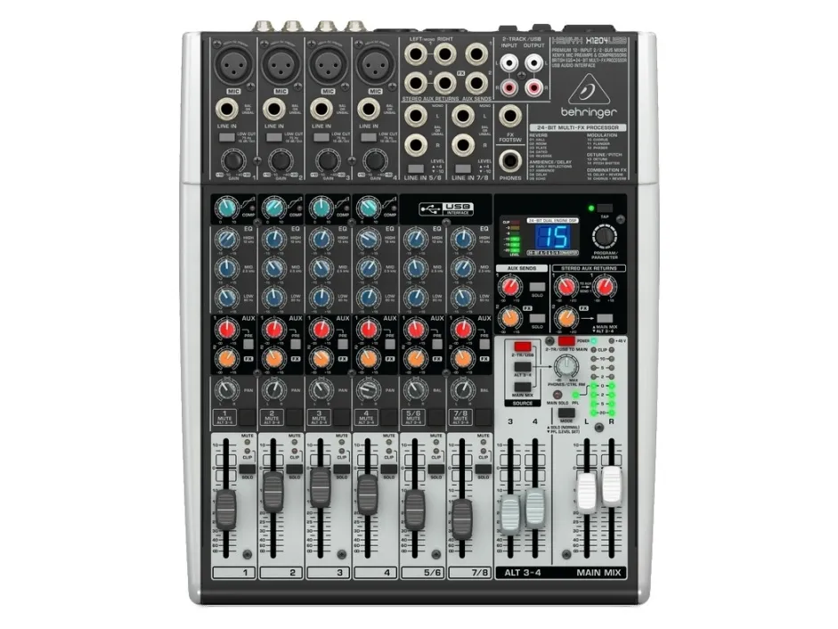 Behringer Xenyx X1204USB 12-kanals kompakt mixer med 12 kanaler