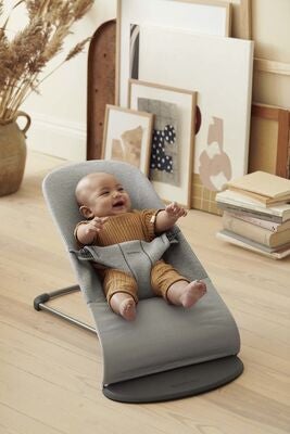 BabyBjörn Bliss Vippestol 3D Jersey, Lysegrå