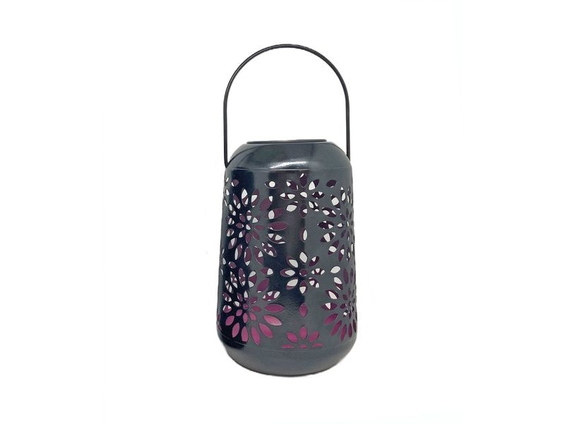 Dameco Laterne 3er Assortierung Pink LED Solar Laterne