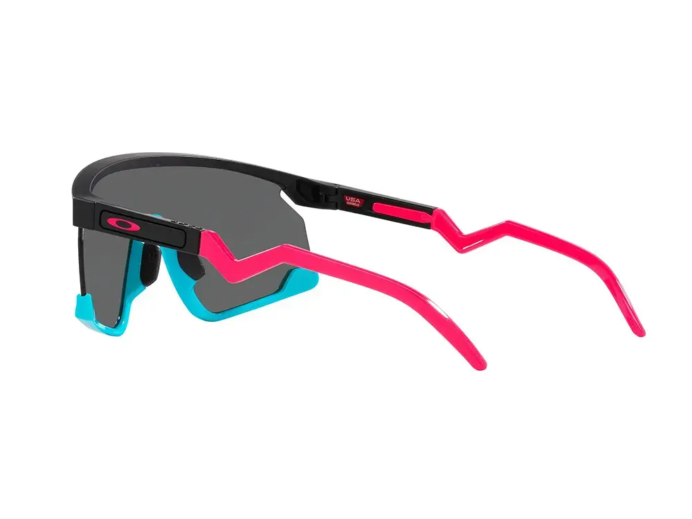 Oakley Bxtr Sport Zonnebril Prizm Black Lens Mat Zwart/Blauw/Roze