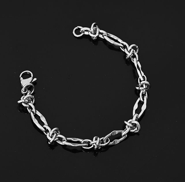 Lilafey - Stalen kettingarmband